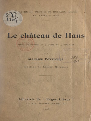 cover image of Le château de Hans